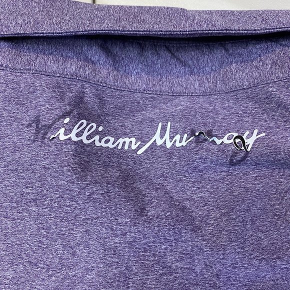 William Murray Performance Golf Polo Heathered Purple XL - Picture 5 of 7
